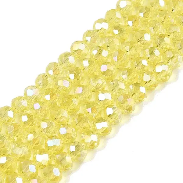 Electroplate Glass Beads Strands