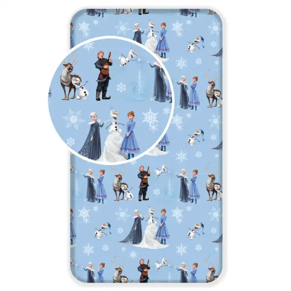 Dětské prostěradlo frozen modré