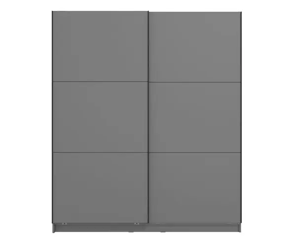 Šatní skříň s posuvnými dveřmi catalina 180 - šedá
