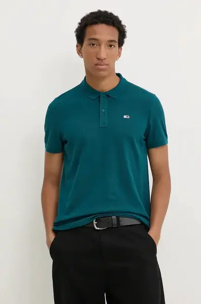 Bavlněné polo tričko Tommy Jeans