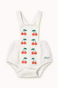 Tinycottons Bavlnené body pre bábätká Tinycottons MINI CHERRIES TWILL BODY