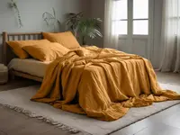 Mušelínové obliečky MUSSARI horčicové Rozmer obliečky: 70 x 90 cm | 140 x 200 cm