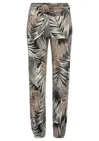 BUFFALO Nohavice  béžová / čierna / biela