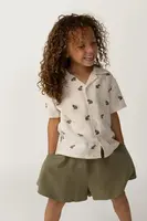 Dětská lněná košile Donsje Deccie Shirt Frogs