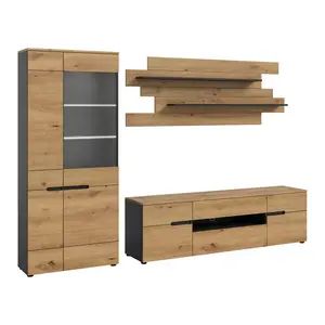 Livetastic OBÝVACÍ STĚNA dub artisan