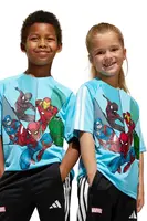 Dětské tričko adidas MRVL modrá barva, JD4556