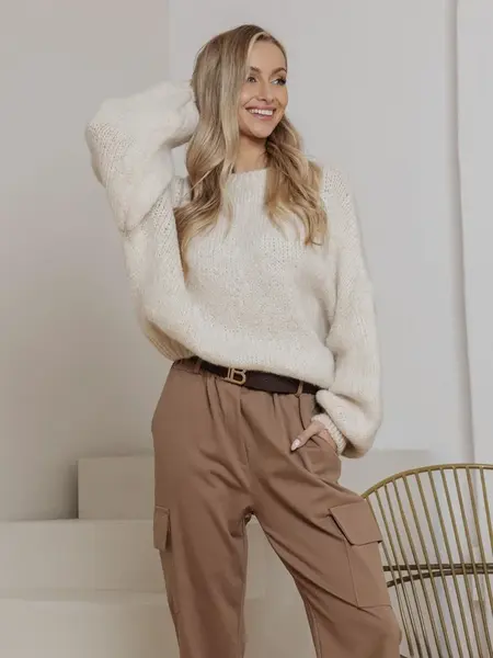 Edoti Women's boxy sweater EL