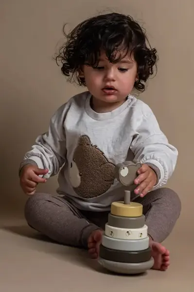 Kojenecké legíny That's mine hnědá barva, hladké