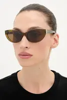 Sluneční brýle Saint Laurent dámské, hnědá barva, SL M115