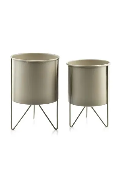 Květináč s podstavcem Affek Design Swan 18 x 26 / 16 x 23 cm 2-pack