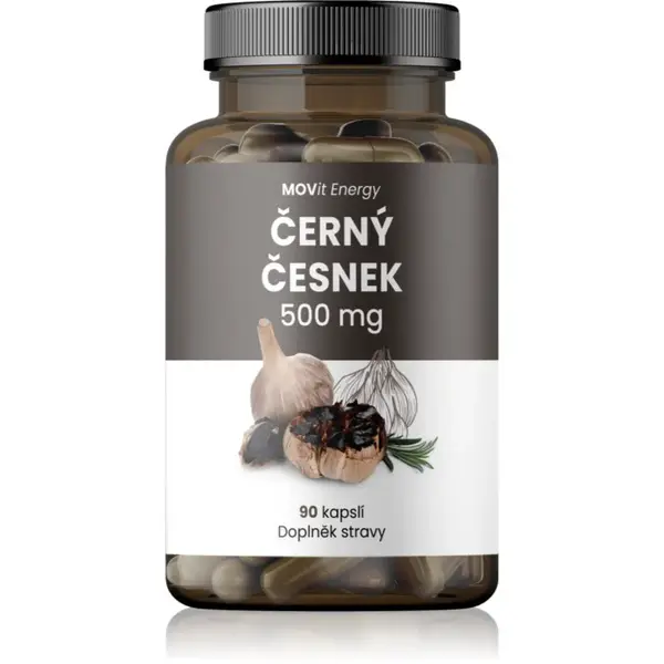 Movit Energy Černý Česnek 500 mg kapsle pro normální činnost kardiovaskulárního systému 90 cps