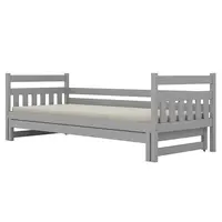 Posteľ Dawid s prístelkou 90x200 sivá