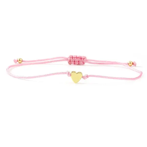 Valentine's Adjustable Braided Polyester Cord Bracelets