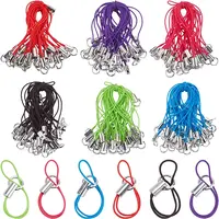 180Pcs 6 Colors Polyester Cord Mobile Making Cord Loops