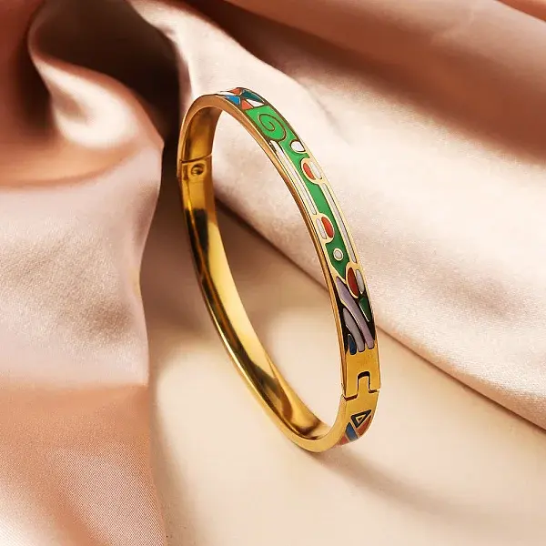 304 Stainless Steel Enamel Bangles