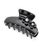 Cellulose Acetate with Plastic Pearl Claw Hair Clips