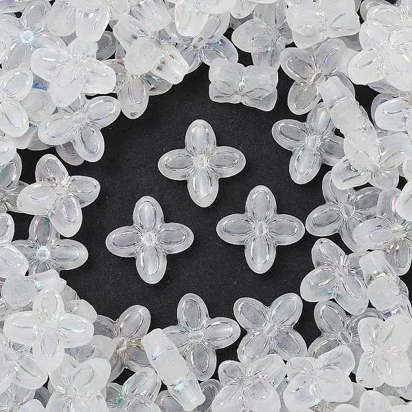 Frosted Transparent Acrylic Beads