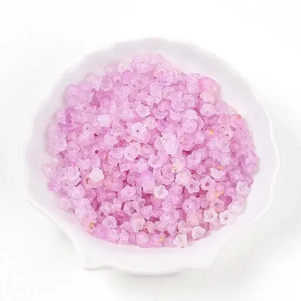 Frosted Transparent Acrylic Beads