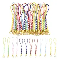 30Pcs 6 Colors Braided Nylon Cord Mobile Straps