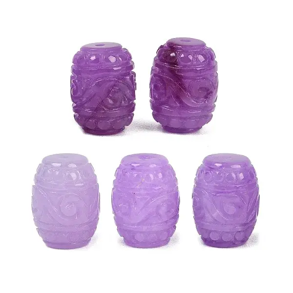 Natural Myanmar Jade Dyed Beads