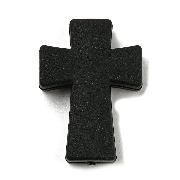 Cross Silicone Focal Beads