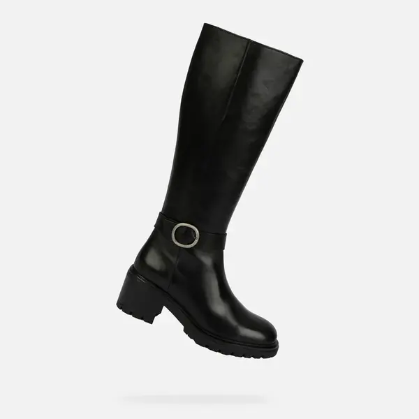 Čierne dámske čižmy Geox Damiana