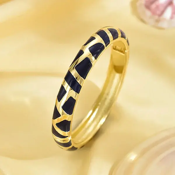 Enamel Stripe Bangle
