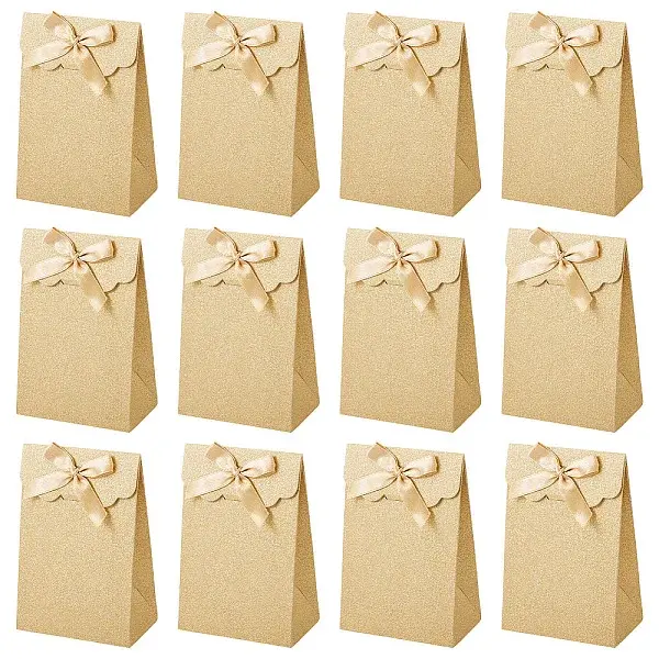 Rectangle Glitter Paper Gift Bags
