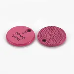 Spray Painted Alloy Charms for Valentine's Day