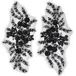 3D Flower Polyester Embroidery Sew on Appliques