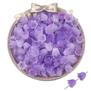 100Pcs Acrylic Bead Caps