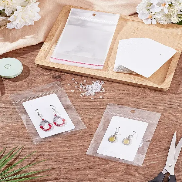40Pcs Paper Earrings Necklace Display Cards
