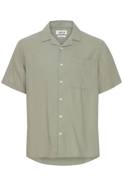 !Solid Košeľa 'ALLAN'  olivová