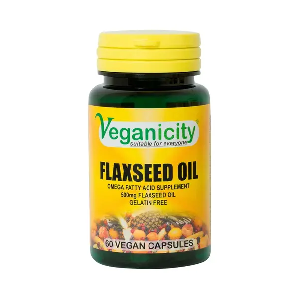 Ľanový olej 500 mg - zdroj Omega-3, 6 a 9, 60 kapsúl