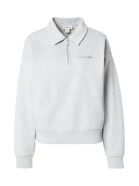 Calvin Klein Jeans Mikina  sivá melírovaná / čierna