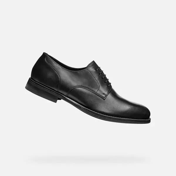 Černá pánská společenská obuv Geox Barberigo - Pánské