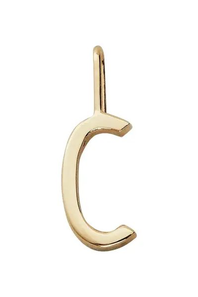 Pozlacený stříbrný přívěsek Design Letters