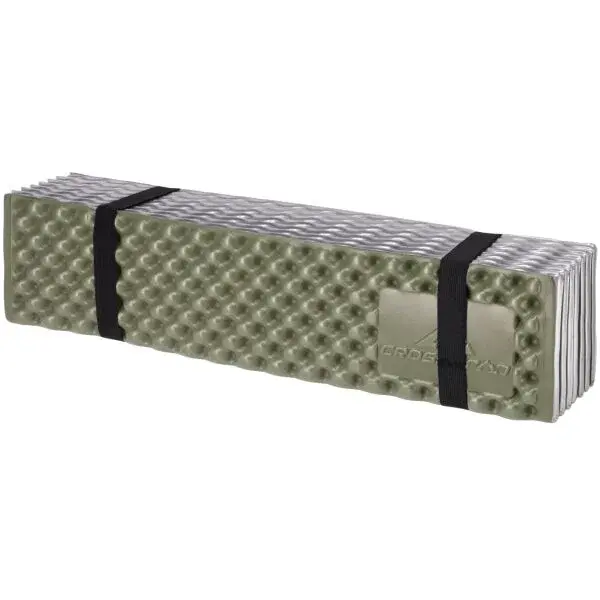 Crossroad FOLD_MAT Dvojvrstvová skladacia penová karimatka, tmavo zelená, veľkosť