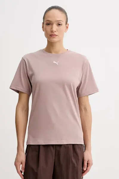 Puma tričko dámské bavlněné Essential Relaxed