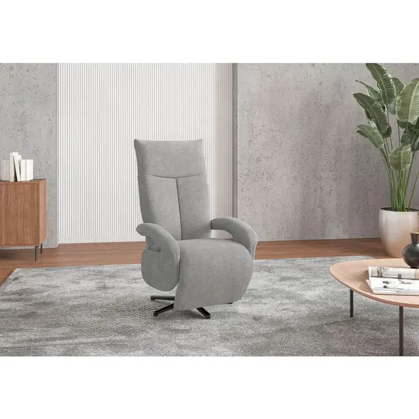 Sit & More KŘESLO, textil, světle šedá