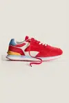 Semišové sneakers boty Hoff RUBEUS MAN červená barva, 22402610 CITY