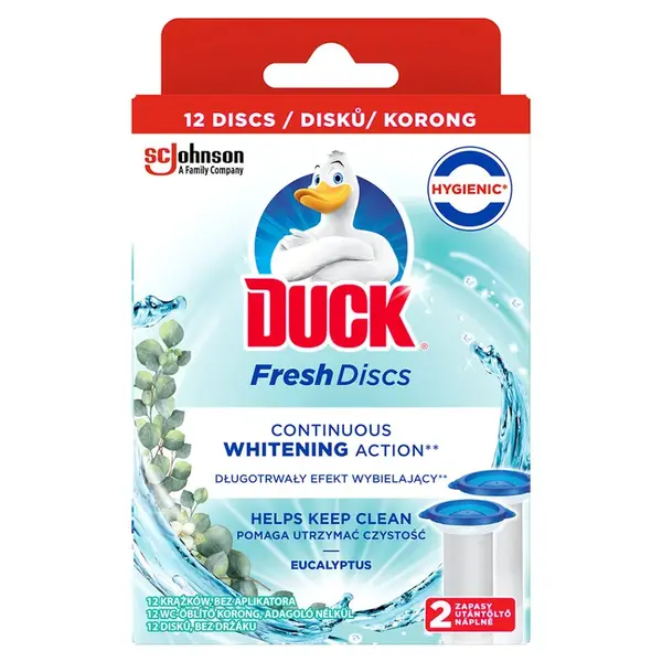 DUCK Fresh Discs Čistič WC Active Eucalyptus náplň 2 x 36 ml