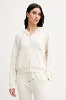 Mikina BOSS bílá barva, s kapucí, 50535842