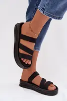Dámské sandály na platformě s řemínky