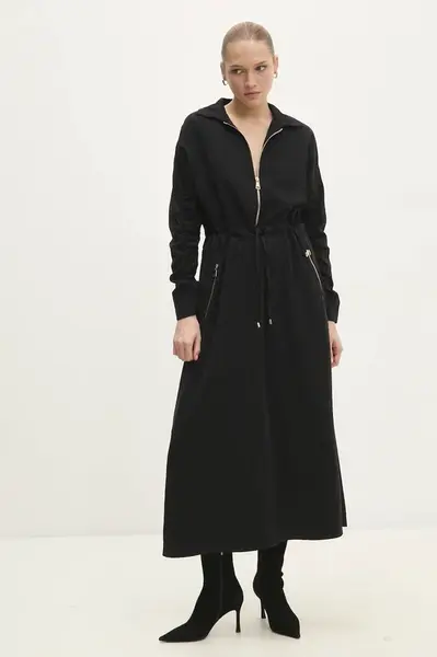 Šaty Answear.LAB černá barva, maxi