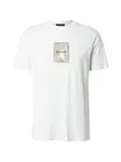 ARMANI EXCHANGE Tričko  béžová / čierna / šedobiela