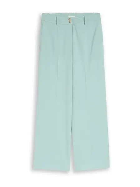 TOM TAILOR Nohavice s pukmi 'Lea'  tyrkysová