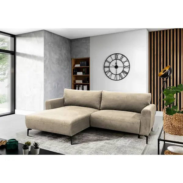 MID.YOU ROHOVÁ SEDAČKA, textil, béžová