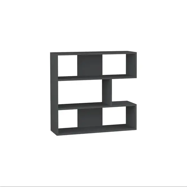 Livetastic KNIHOVNA, antracitová, 94/89/30 cm