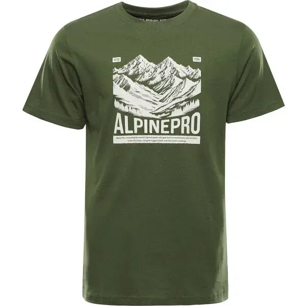 ALPINE PRO NESAD Pánské triko, zelená, velikost